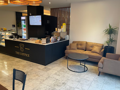 Counter and seating at The Coffice cafe